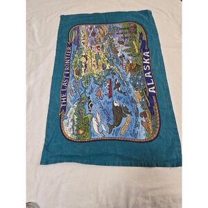Kay Dee Designs Alaska The Last Frontier Map Beach Towel‎ Cotton /0459
